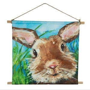 Bunny Close-Up Wall Hanging by The Round Top Collection